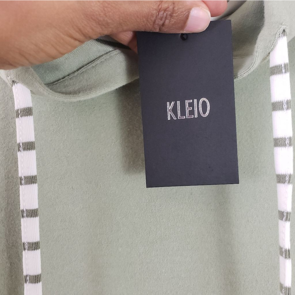 Kleio Green and White Hoodie Size XL - Picture 10 of 16